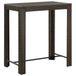 VidaXL Tuinbartafel 100x60,5x110,5 cm poly rattan bruin
