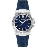 Versace Greca Reaction VE0D00125 Horloge - Siliconen - Blauw - Ø 38 mm