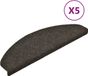 vidaXL Trapmatten Zelfklevend 5 stuks 65x21x4 cm Antraciet