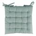 Set Estè Set van 2 zitkussens voor outdoorstoel, waterafstotend, saliegroen, 40 x 40 cm, van katoen en polyester