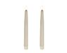Lumineo LED-kaarsen 24,5 cm met timer was 2 stuks crème/warm wit