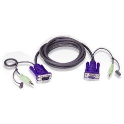 ATEN 2L-2402A VGA / Audio Kabel - 1,8 m - Zwart