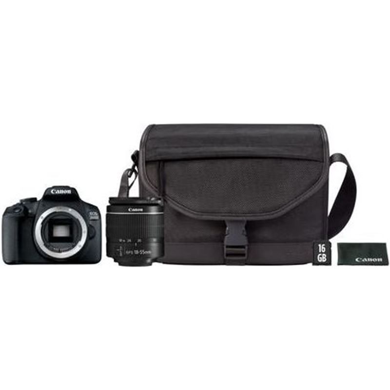 Canon EOS 2000D SLR Camera Kit | 24.1MP | 18-55mm Lens | Black