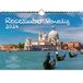 Reismagie Venetië, DIN A4, kalender voor 2024, vakantie, strand, zee, Italië, mediterrane, Rialto gondel - Seelenzauber