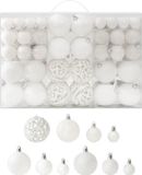 vidaXL - 100-delige - Kerstballenset - wit