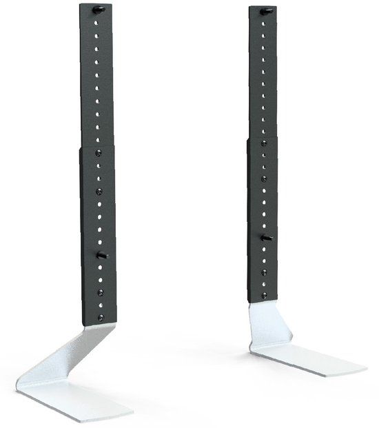 Erard Universele tafel-tv-standaard voor schermen van 40" tot 65" - Tweekleurig