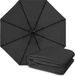 Merkloos Vervangend doek voor waterdichte parasols - UV30+ bescherming - Ronde - 100% polyester - 270x270x250 cm