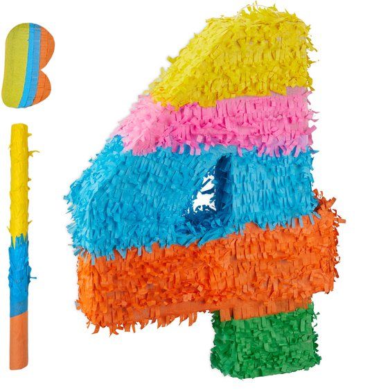 Relaxdays Piñata cijfer 4