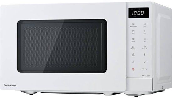 Panasonic NN-GT21QWEPG Magnetron met Grill – 20L – 800W – 1000W Grill – 12 Automatische Programma’s – LC Display – Wit