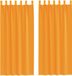 vidaXL Gordijnen met lussen 2 stuks 140x245 cm oranje