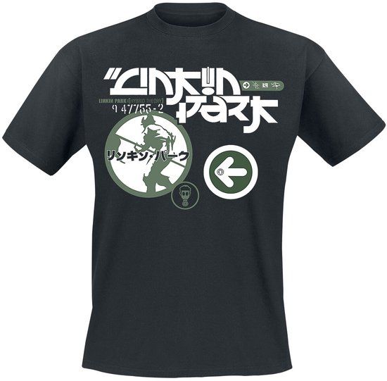 Linkin Park JPN Soldier Heren T-shirt - zwart - 4XL