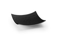 Lacor Vierkant melamine zwart dienblad 19x19x4 cm