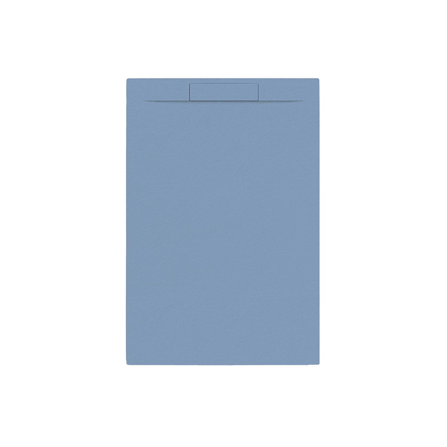 Allibert Douchebak + sifon allibert rectangle 120x80 cm mat blauw balt