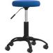 Chaise de bureau pivotante en velours bleu