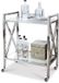 Loberon Serveertrolley Stamford zilverkleurig/helder