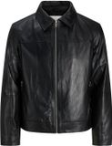 Jack & Jones Leren jas Zwart XXL