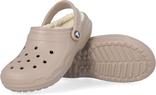 Crocs Classic Lined Clog - Mushroom/Bone - Maat 41/42