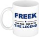 Bellatio Decorations naam cadeau mok - Freek - man myth legend - koffiemok - 300 ml - collega - vaderdag