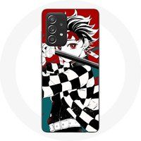 Maniacase Hoesje voor Samsung Galaxy A33 5G Tanjiro Demon Slayer Kimetsu no Yaiba Anime