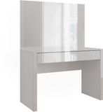 Vicco Annabelle Kaptafel – 110 cm met spiegel Wit hoogglans/wit