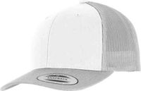 Flexfit - Retro Trucker Colored Front Cap Zilver/Wit/Zilver One Size