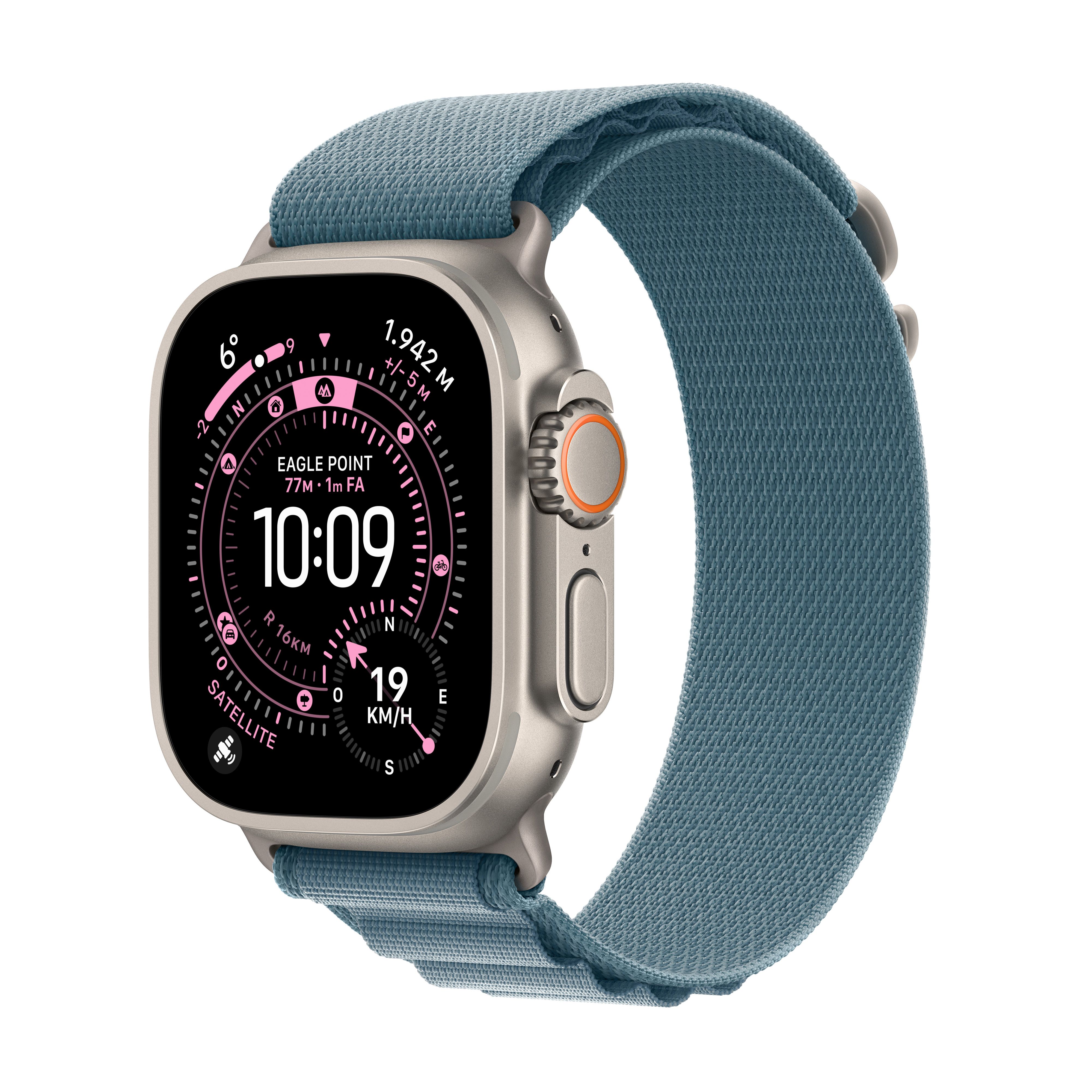Apple Watch Ultra 3 OLED 49 mm Titanium 5G GPS Smartwatch - Blue Band - M