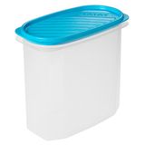 TATAY Luchtdicht Vershoudbakje 2l Top Flex met Drukdeksel en Vaatwasser | 18,4x9,7x17,8 cm | BPA-Vrij Kunststof | Deksel met Druksluiting | Duurzaam Ontwerp | Solide Bouw, Wit