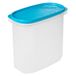 TATAY Luchtdicht Vershoudbakje 2l Top Flex met Drukdeksel en Vaatwasser | 18,4x9,7x17,8 cm | BPA-Vrij Kunststof | Deksel met Druksluiting | Duurzaam Ontwerp | Solide Bouw, Wit