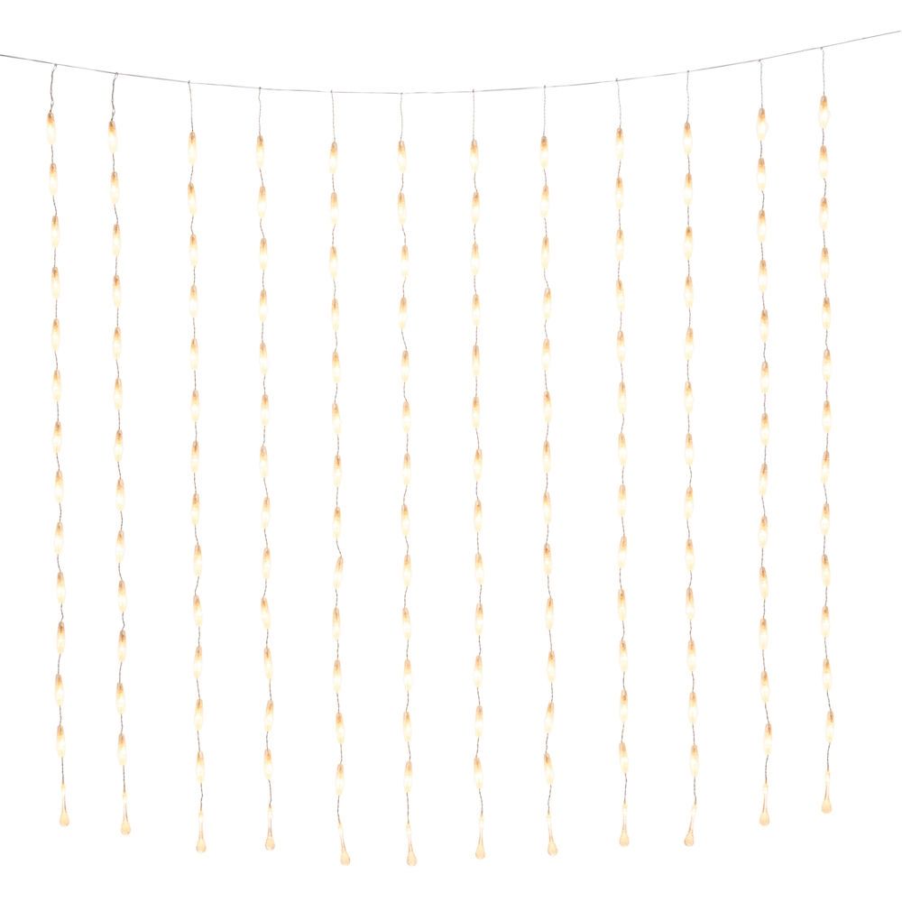 KONSTSMIDE Curtain - 400 amber LED's - 200x200cm - IP44 - Buiten