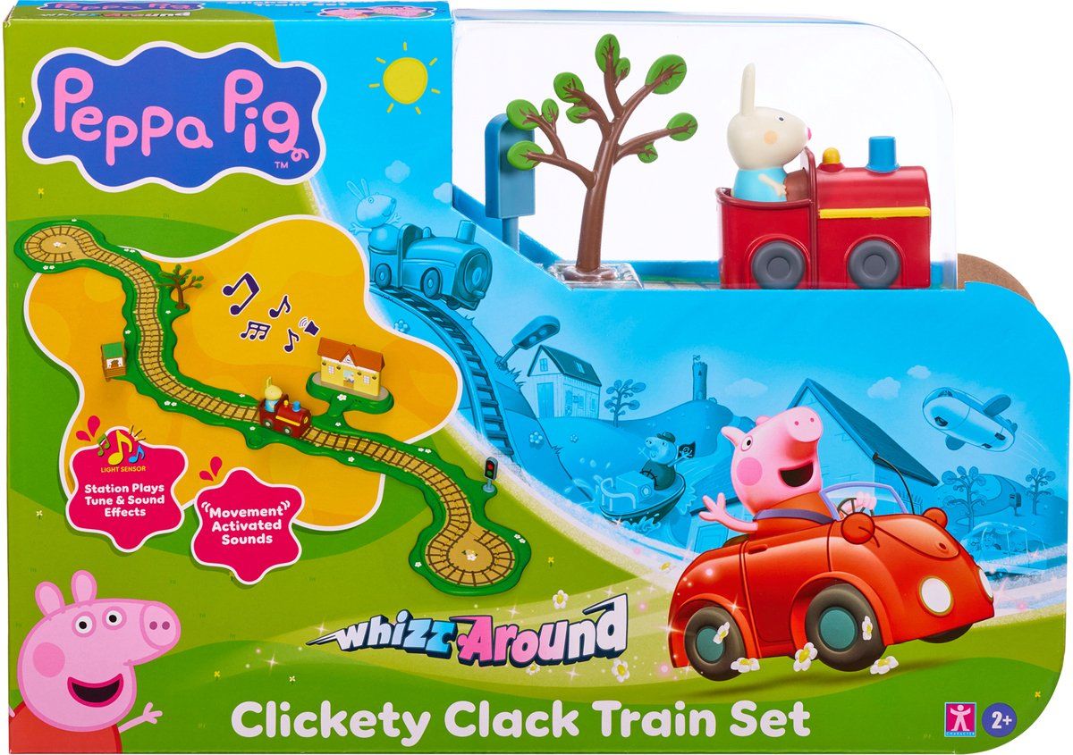 Gear2Play Peppa Pig Whizz Around - Clickety Clack Train Set