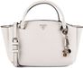 GUESS Gilda 3 Compartment Satchel Cream White Handtas