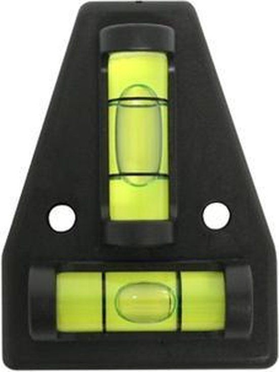 Skandia Stelwaterpas - 60 x 45 mm - Zwart - Kunststof - 1 jaar garantie