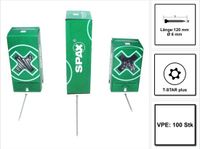SPAX IN.FORCE Kozijnschroef 6,0 x 120 mm 100 Stk. Torx T-STAR Plus T30 Vollgewinde Zylinderkopf WIROX 4CUT Bohrspitze