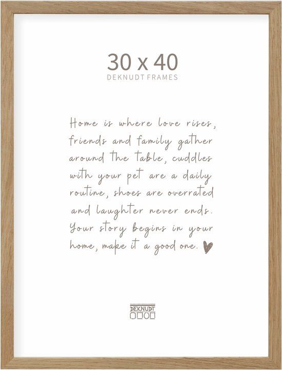 Deknudt Frames fotolijst S47CJ1 - naturel eik - 30x40 cm