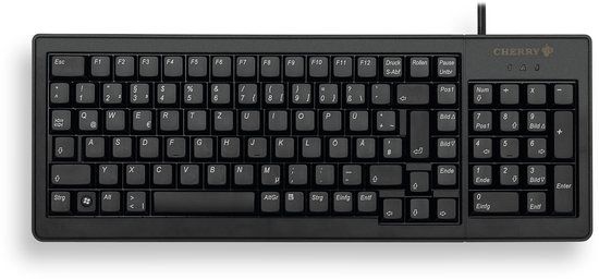 Cherry XS Complete Toetsenbord USB QWERTY Brits Engels Zwart