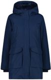 CMP Parka met capuchon voor dames, blauwe inkt, maat M, dons, waterafstotend