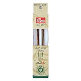 Prym 224324 CUBICS NATURAL gekleurd lang 11,6 cm 4,00 mm kousbreinaald, hout, meerkleurig, 4 mm