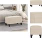 vidaXL Bankje 70x35x41 cm microvezelstof crème