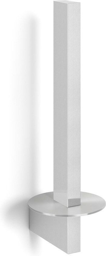 ZACK Linea Reservehouder - RVS Mat - Wandmontage - 8 x 27.5 x 11 cm