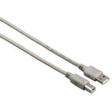 Hama USB 2.0 kabel A naar B 4m Grijs
