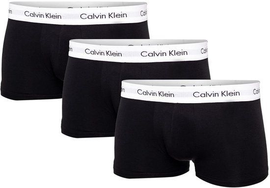 Calvin Klein 3-Pack Low Rise Trunks Heren - Zwart - Maat XL