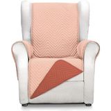 ECOMMERC3 Fauteuilhoes voor 1-zitsstoel, maximaal comfort en volledige pasvorm, overtrek voor 1-zitsstoel en relaxstoel, kleur dakpannen/koraal