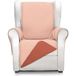 ECOMMERC3 Fauteuilhoes voor 1-zitsstoel, maximaal comfort en volledige pasvorm, overtrek voor 1-zitsstoel en relaxstoel, kleur dakpannen/koraal