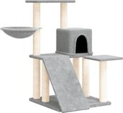 vidaXL Kattenmeubel met sisal krabpalen 82 cm lichtgrijs