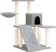 vidaXL Kattenmeubel met sisal krabpalen 82 cm lichtgrijs