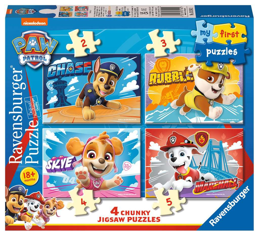 Ravensburger My First Paw Patrol Puzzel (4 in 1)