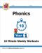 KS1 CGP Books KS1 English 10-Minute Weekly Workouts: Phonics - Year 1