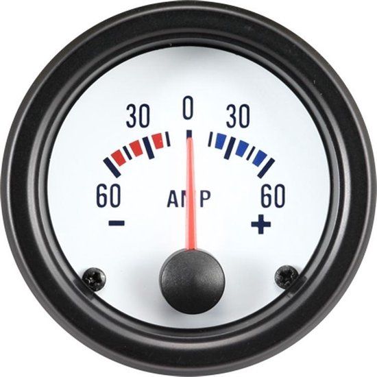 AutoStyle Performance Instrument Wit Ampere -60>+60 52mm