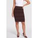 GUESS Adele Logo Chenille Chocolate Brownie Jupe Midi - Femme - Marron - XL