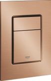 GROHE Skate Cosmopolitan S Bedieningspaneel Toilet - Verticaal - Dual Flush - Geborsteld Warm sunset (mat brons) - Slank formaat